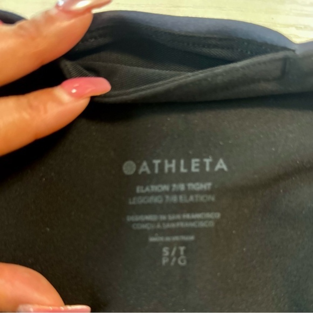 Athleta Digital‎ Ombre Grey Elation High Rise 7/8 Tight Sz S - Picture 7 of 7